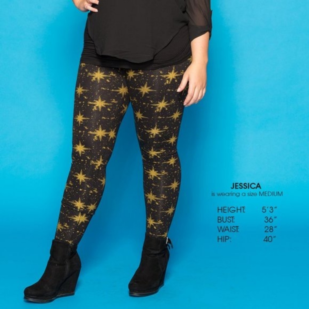 🌿Captain Marvel Black Gold Star Logo Leggings